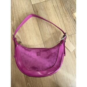 Steve Madden Dark Fuschia BJammy Shouler Bag‎ Silver Hardware NEW